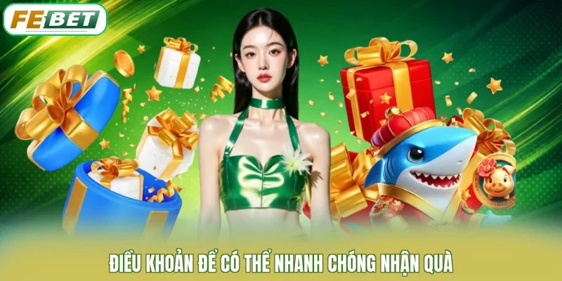 Điều khoản để có thể nhanh chóng nhận quà